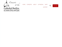 Tablet Screenshot of cathedralphilaconcerts.org